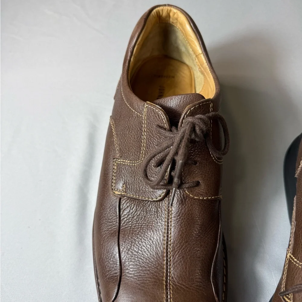 Johnston & Murphy 20-7223 Mens 9.5M Brown Leather Split Toe Oxford‎ Nice